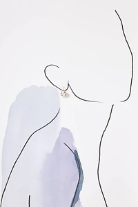 Eight-Prong Crystal Earrings