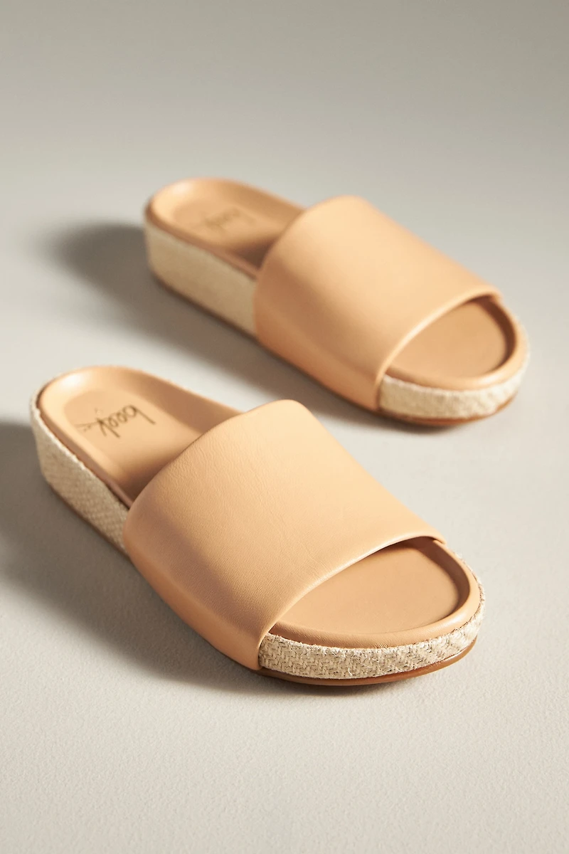 beek Pelican Jute Beach Platform Slide Sandals
