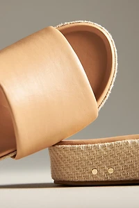 beek Pelican Jute Beach Platform Slide Sandals