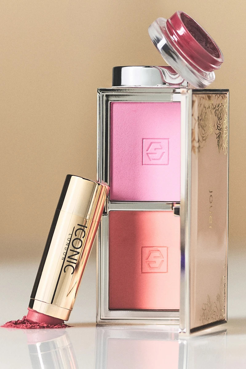 Jouer Cosmetics Rose Gold Blush Bouquet Dual Palette