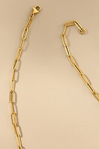 Janey Bee Jems Medium Paperclip Chain One-Of-A-Kind Charm Necklace