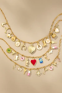 Janey Bee Jems Small Paperclip Chain One-Of-A-Kind Charm Necklace