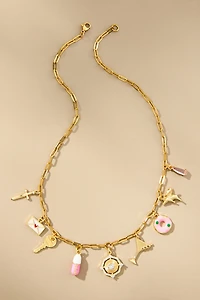 Janey Bee Jems Small Paperclip Chain One-Of-A-Kind Charm Necklace
