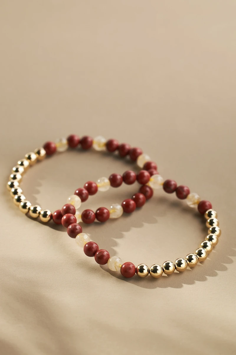 The Healer's Collection N 79 Fertility / Hormonal Balance Bracelets, Set of 2