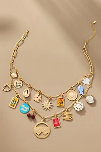 Double Layer Charm Necklace