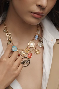 Double Layer Charm Necklace