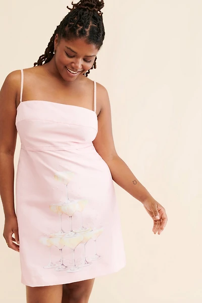 Rachel Antonoff Gwen Champagne Tower Dress