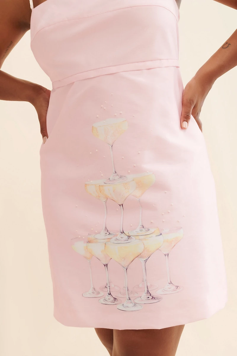 Rachel Antonoff Gwen Champagne Tower Dress