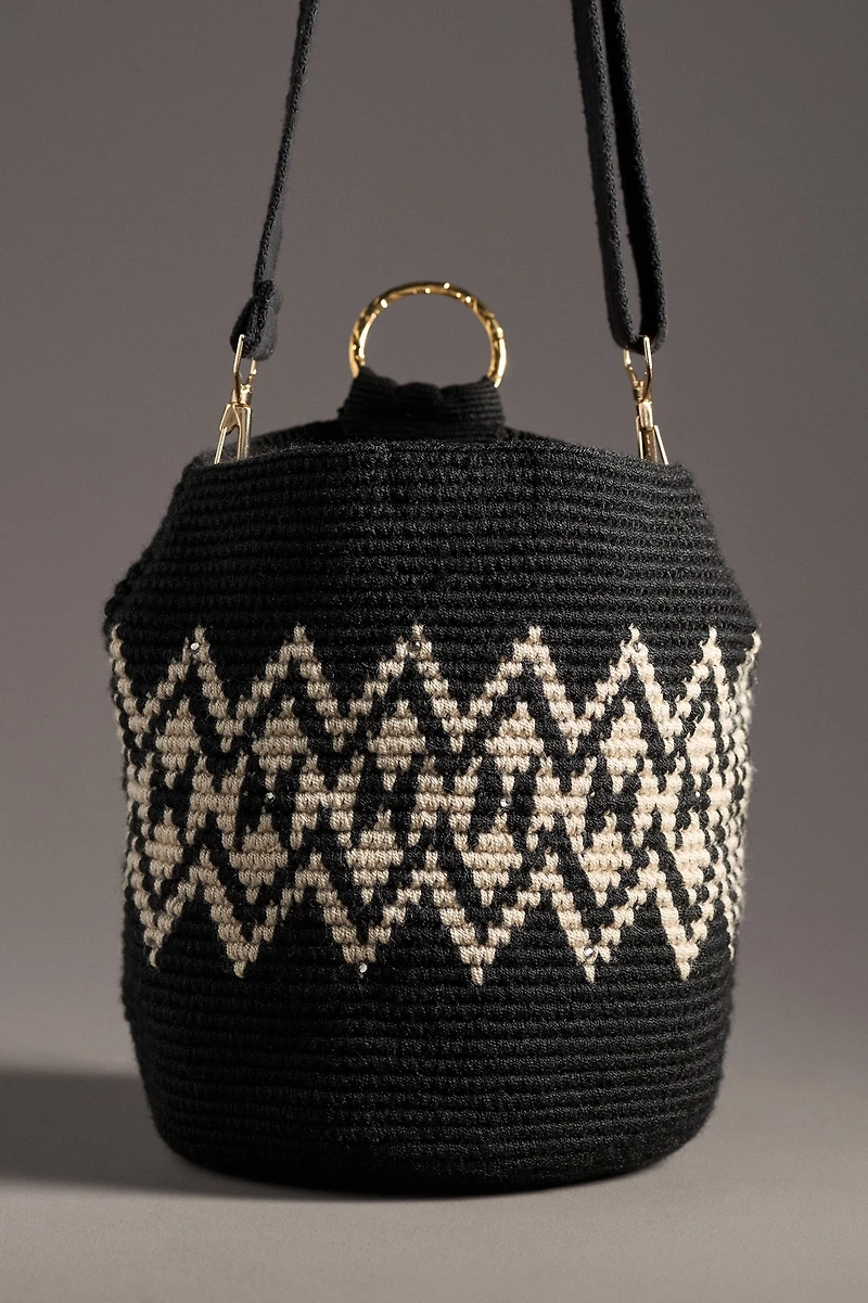 Teiruma Knit Bucket Bag