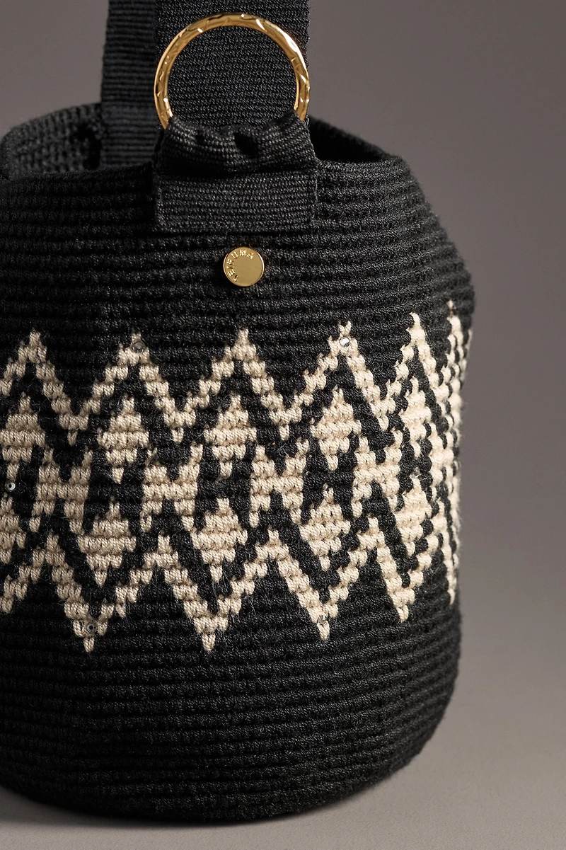 Teiruma Knit Bucket Bag