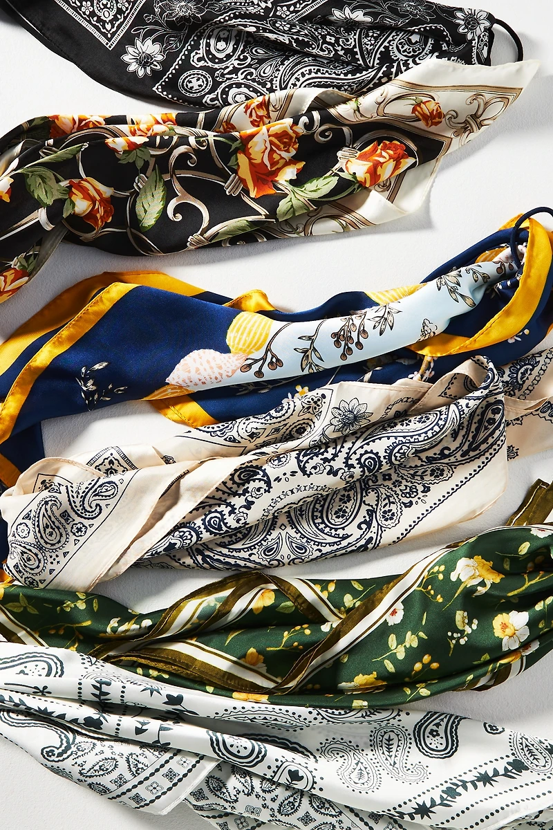 Wallpaper Floral Hair Scarves