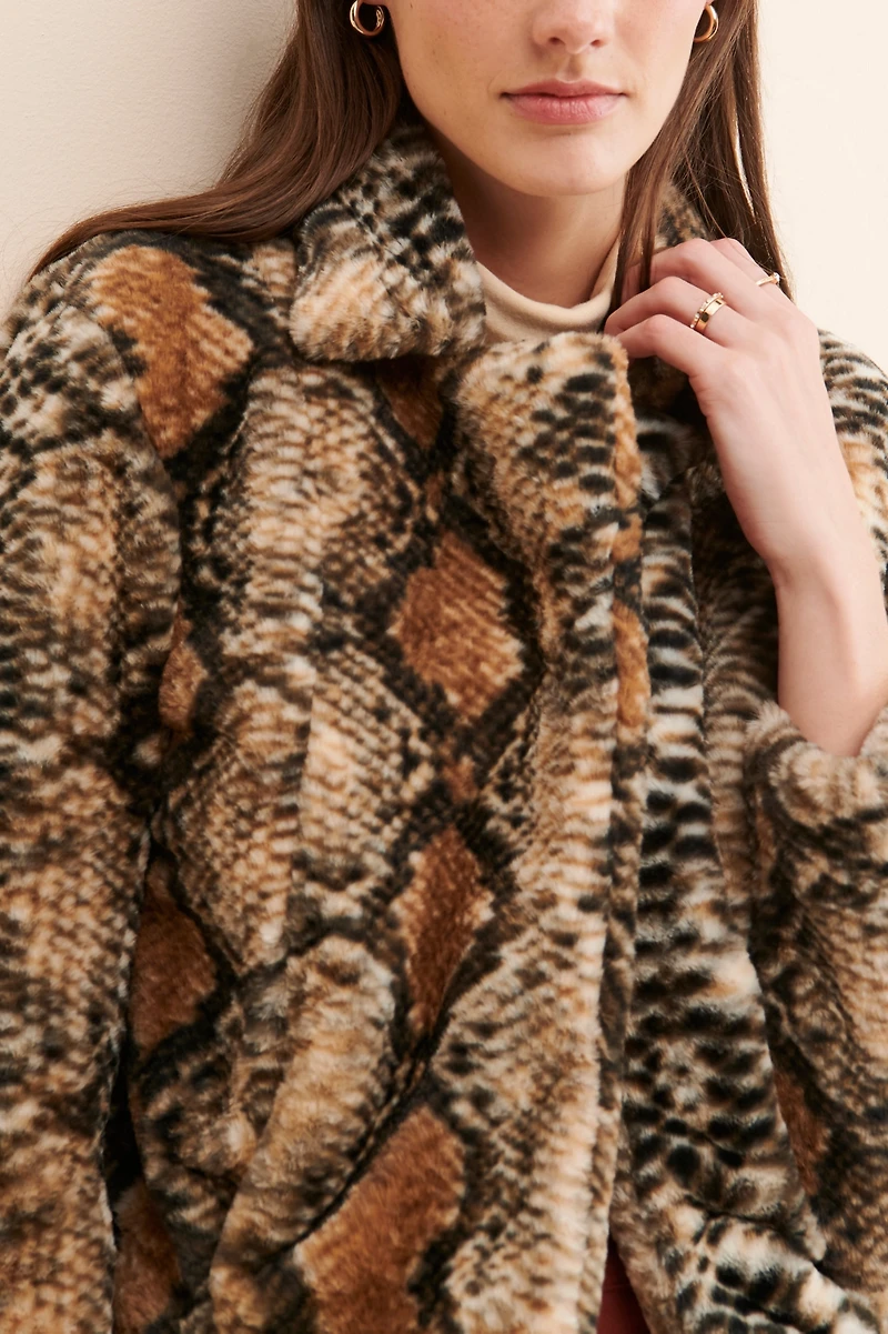 [BLANKNYC] Danger Faux Fur Jacket