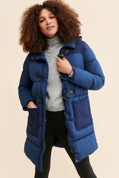 Bernardo Toggle Puffer Coat
