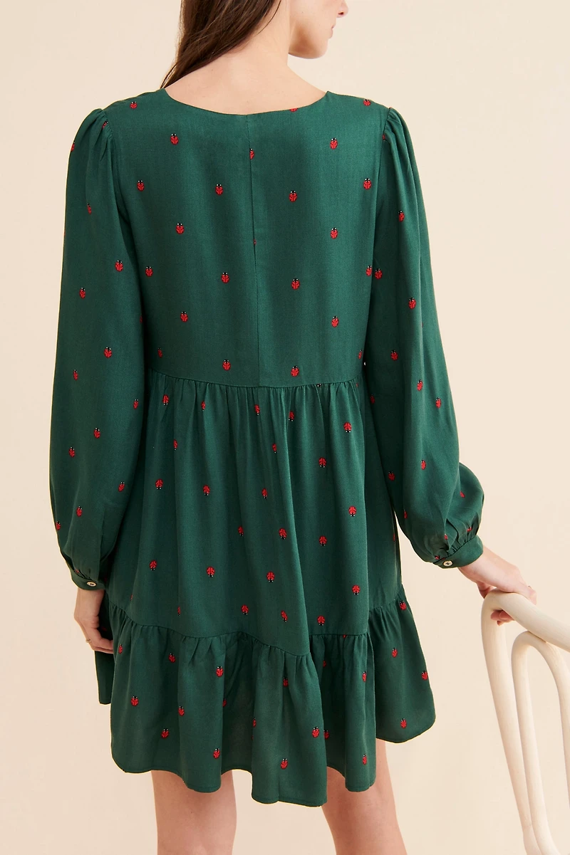 Louche Polly Tiered Mini Dress