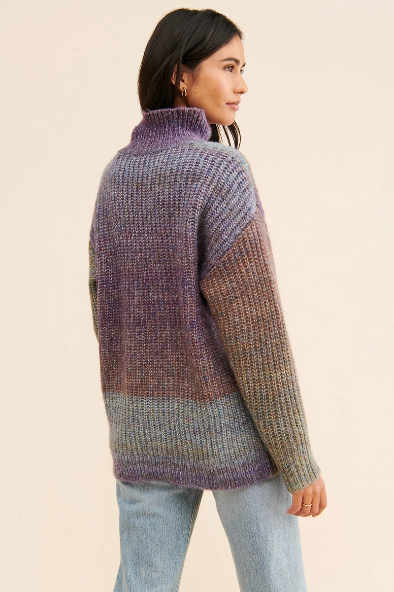 RD Style Ombre Turtleneck Sweater