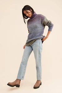RD Style Ombre Turtleneck Sweater