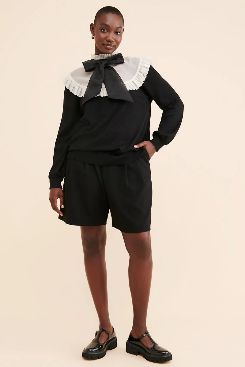 Eloquii Sheer Yoke Sweater
