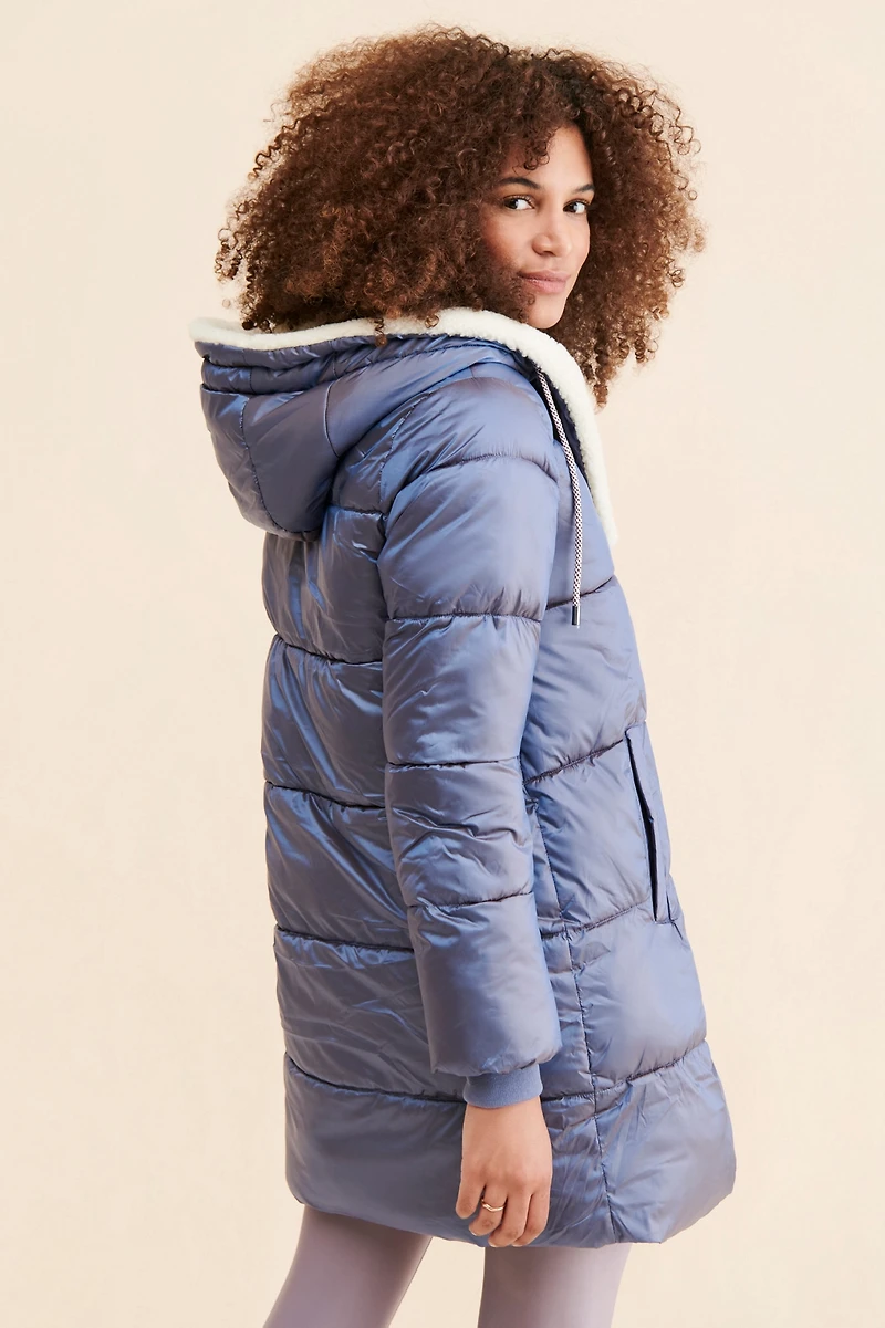 Bernardo Crystal Hooded Puffer