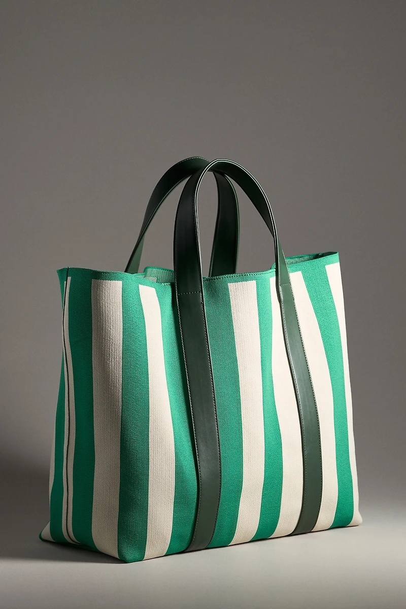 Everyday Stripe Knit Tote
