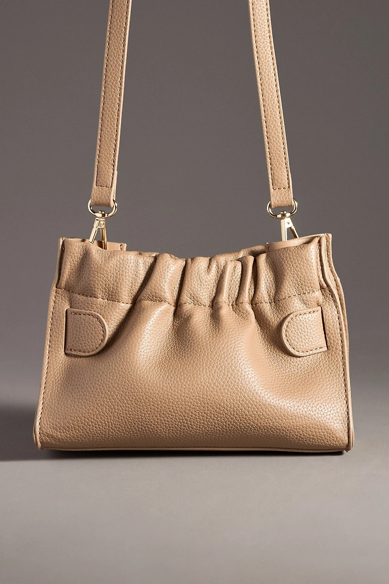 Pebbled Buckle Clutch