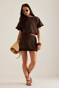 Ollari Terry Textured Mini Sarong