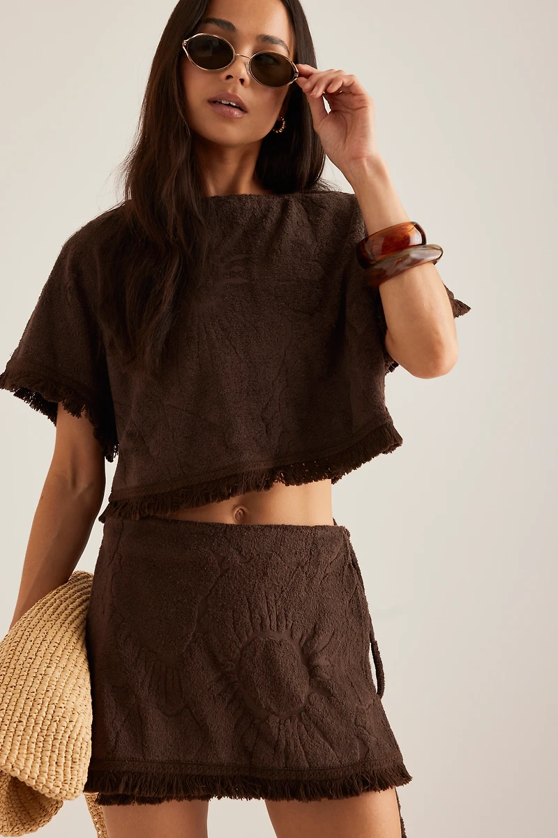 Ollari Terry Textured Mini Sarong