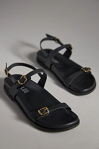 Bibi Lou Skinny Buckle Slingback Sandals
