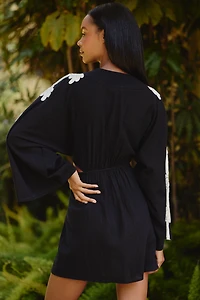 Celandine Palm Cutout Mini Kaftan