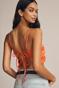 Celandine Rickrack Cinched Crop Cami
