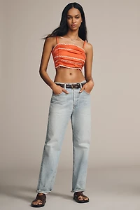 Celandine Rickrack Cinched Crop Cami