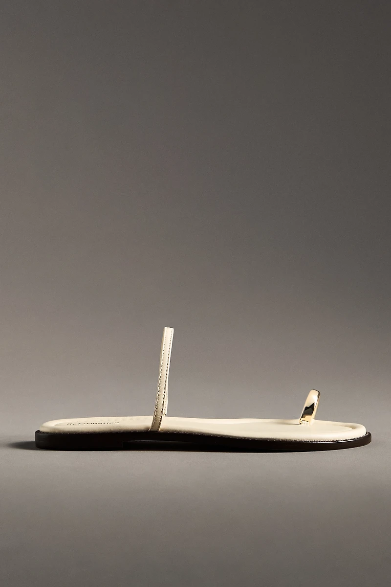 Reformation Cassandra Toe-Ring Flat Sandals