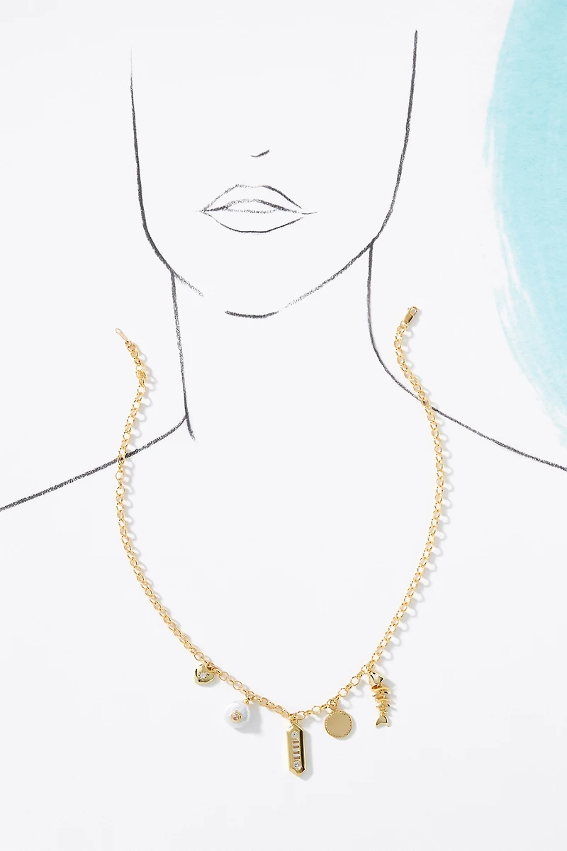 Phyllis + Rosie Fish Charm Necklace