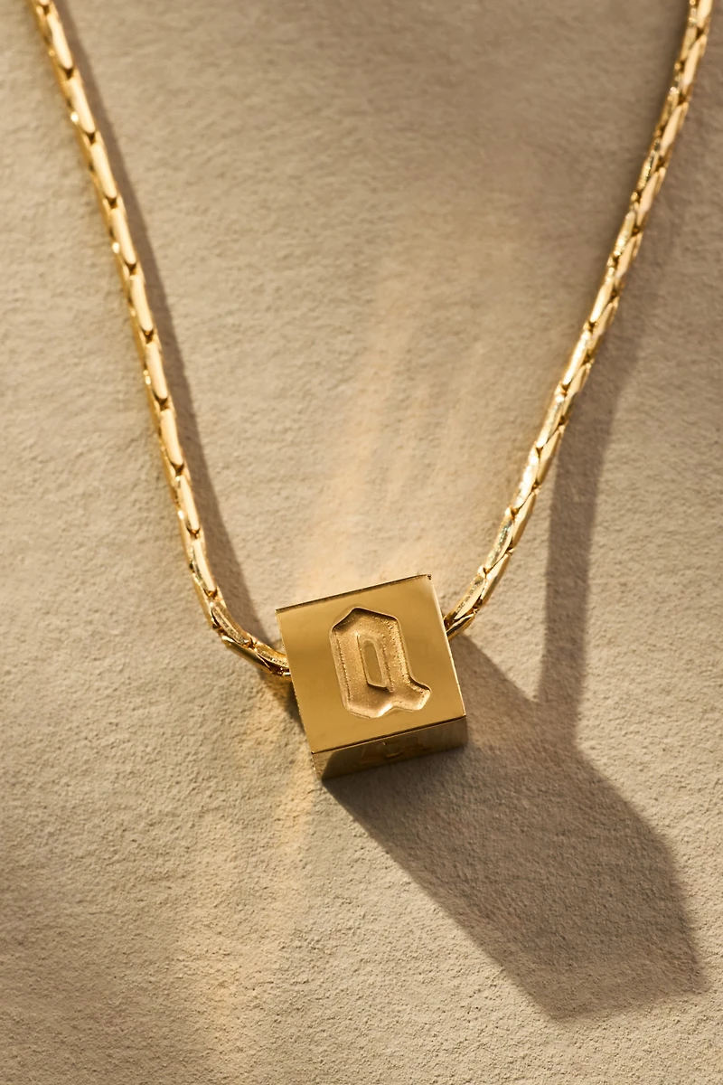 Phyllis + Rosie Tiny Box Letter Monogram Charm