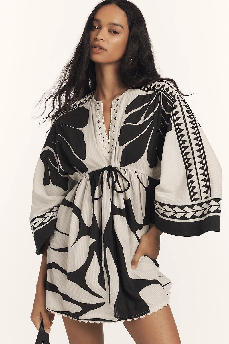 Conditions Apply Rickrack Printed Kaftan