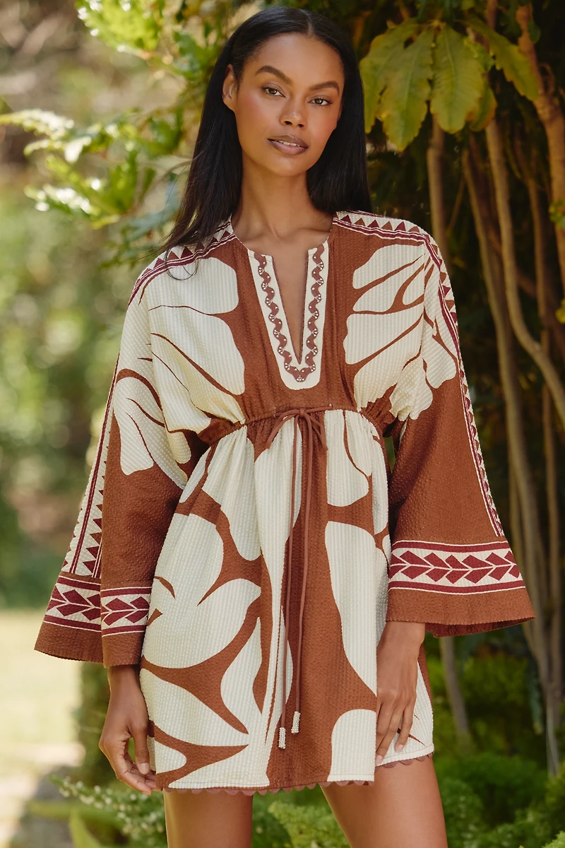 Conditions Apply Rickrack Printed Kaftan