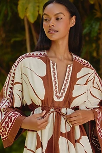 Conditions Apply Rickrack Printed Kaftan