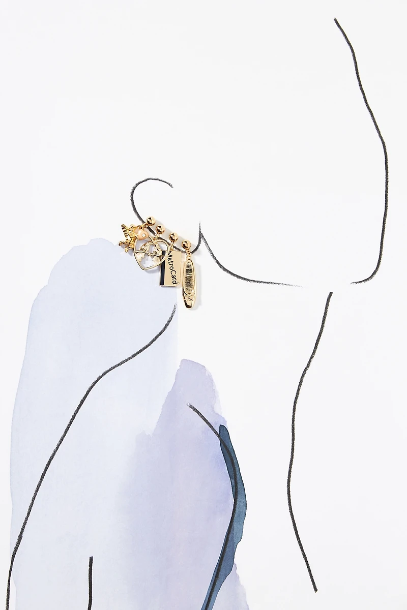 The Sage Vintage Park Avenue Angel Earrings, Set of 4