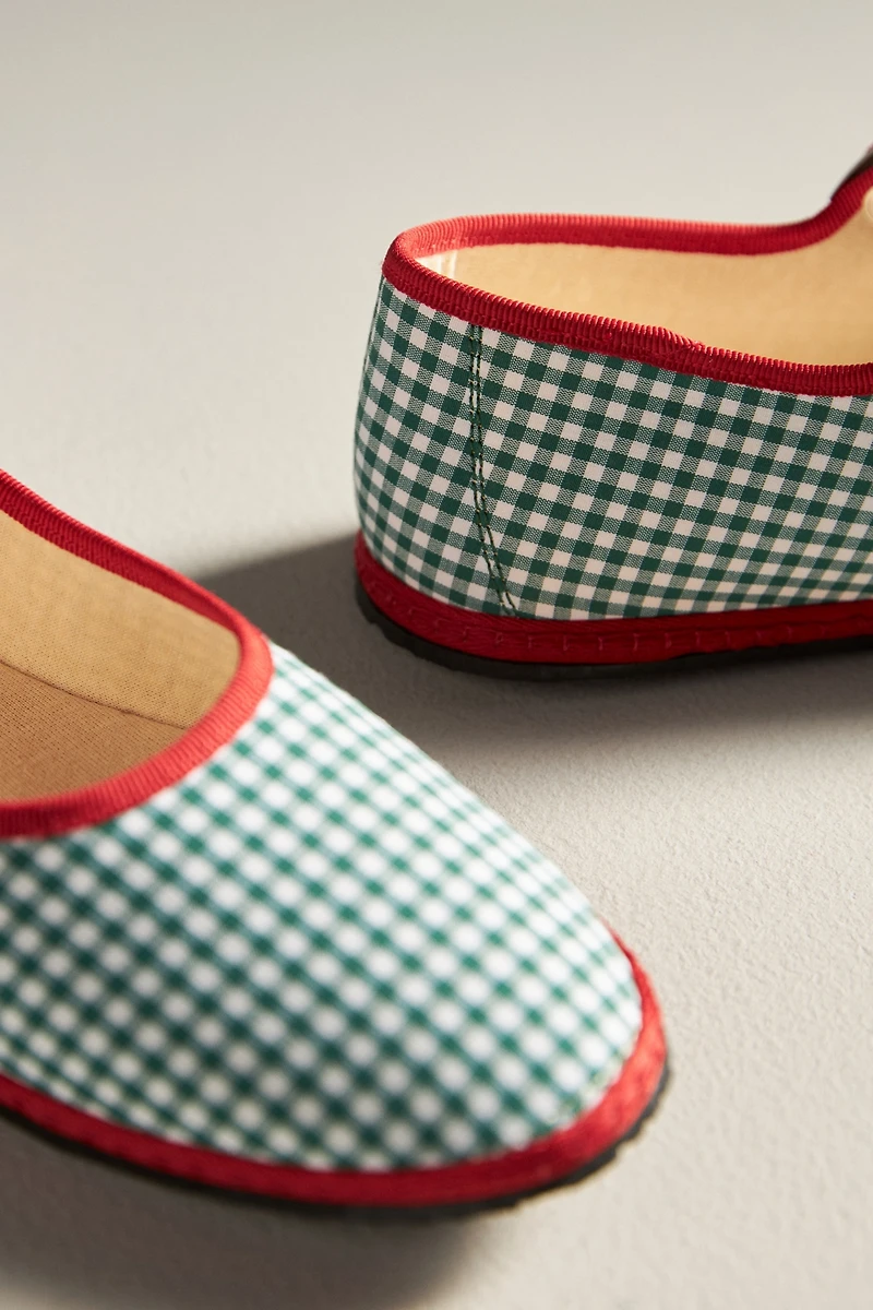 ViBi VENEZiA Plaid Mary Jane Flats