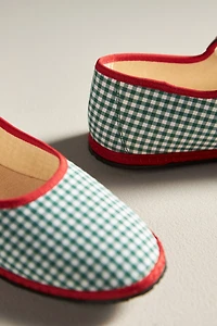 ViBi VENEZiA Plaid Mary Jane Flats