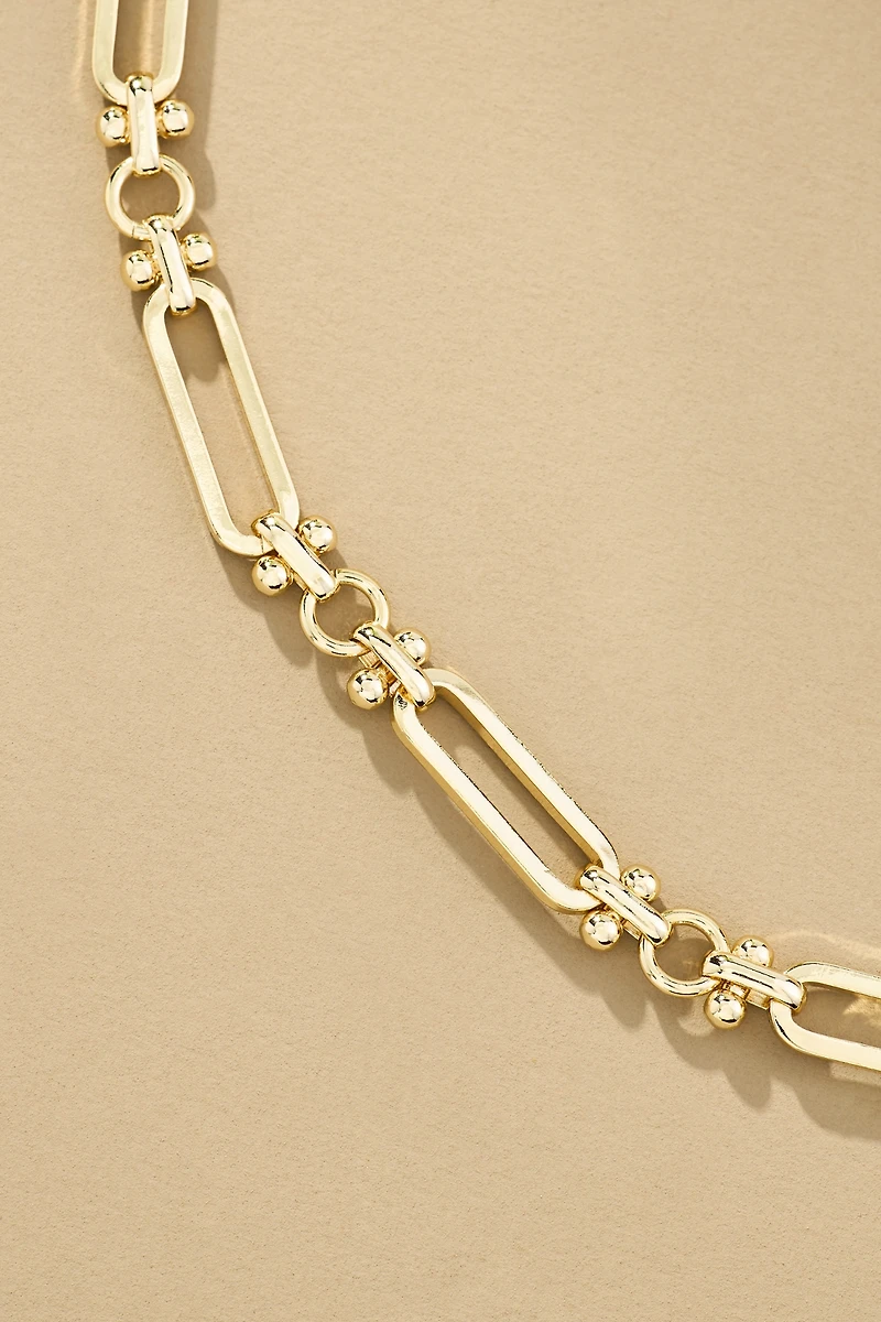 Large Paperclip Charm Necklace