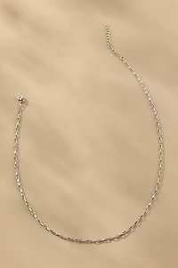 Boxbar Tiny Link Paperclip Chain Necklace