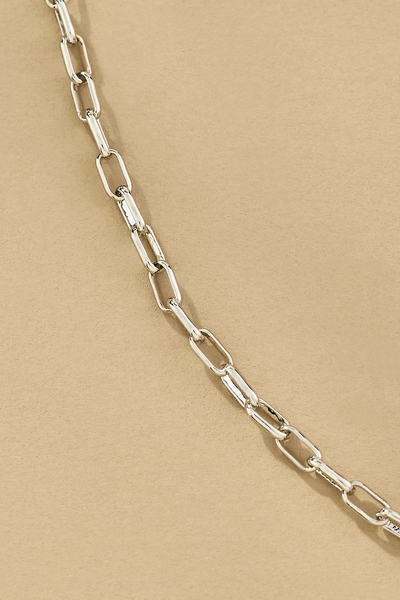 Boxbar Tiny Link Paperclip Chain Necklace