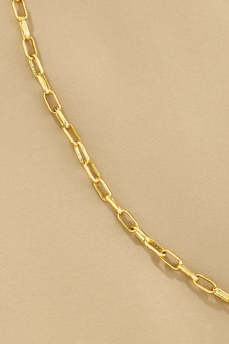 Boxbar Tiny Link Paperclip Chain Necklace