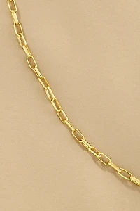 Boxbar Tiny Link Paperclip Chain Necklace