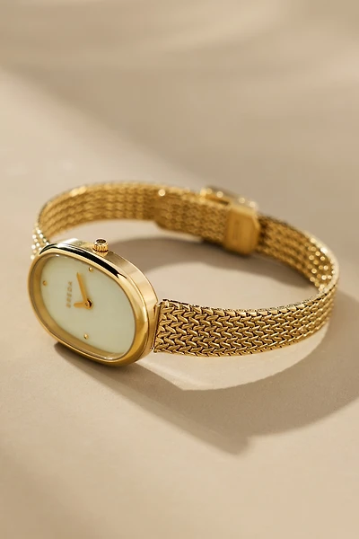 BREDA Jane Oval Tethered Metal Watch