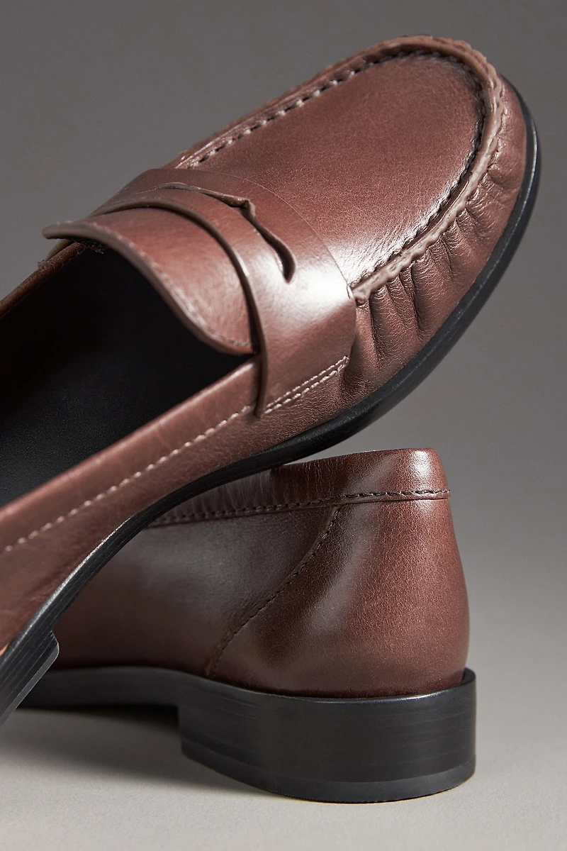 Reformation Ani Ruched Flat Loafers