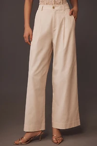 Cami NYC Jetta High-Rise Pleated Wide-Leg Trouser Pants