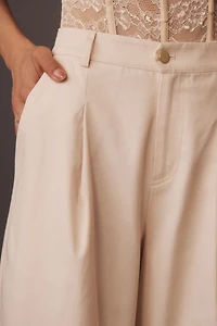 Cami NYC Jetta High-Rise Pleated Wide-Leg Trouser Pants