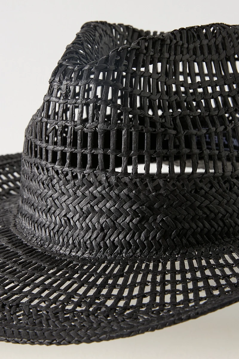 Wyeth Geo Open-Weave Straw Rancher