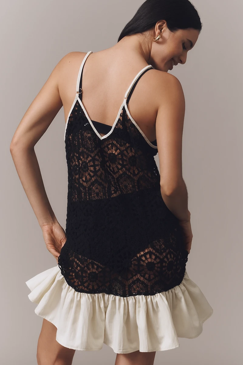 Celandine Crochet Ruffle Tunic